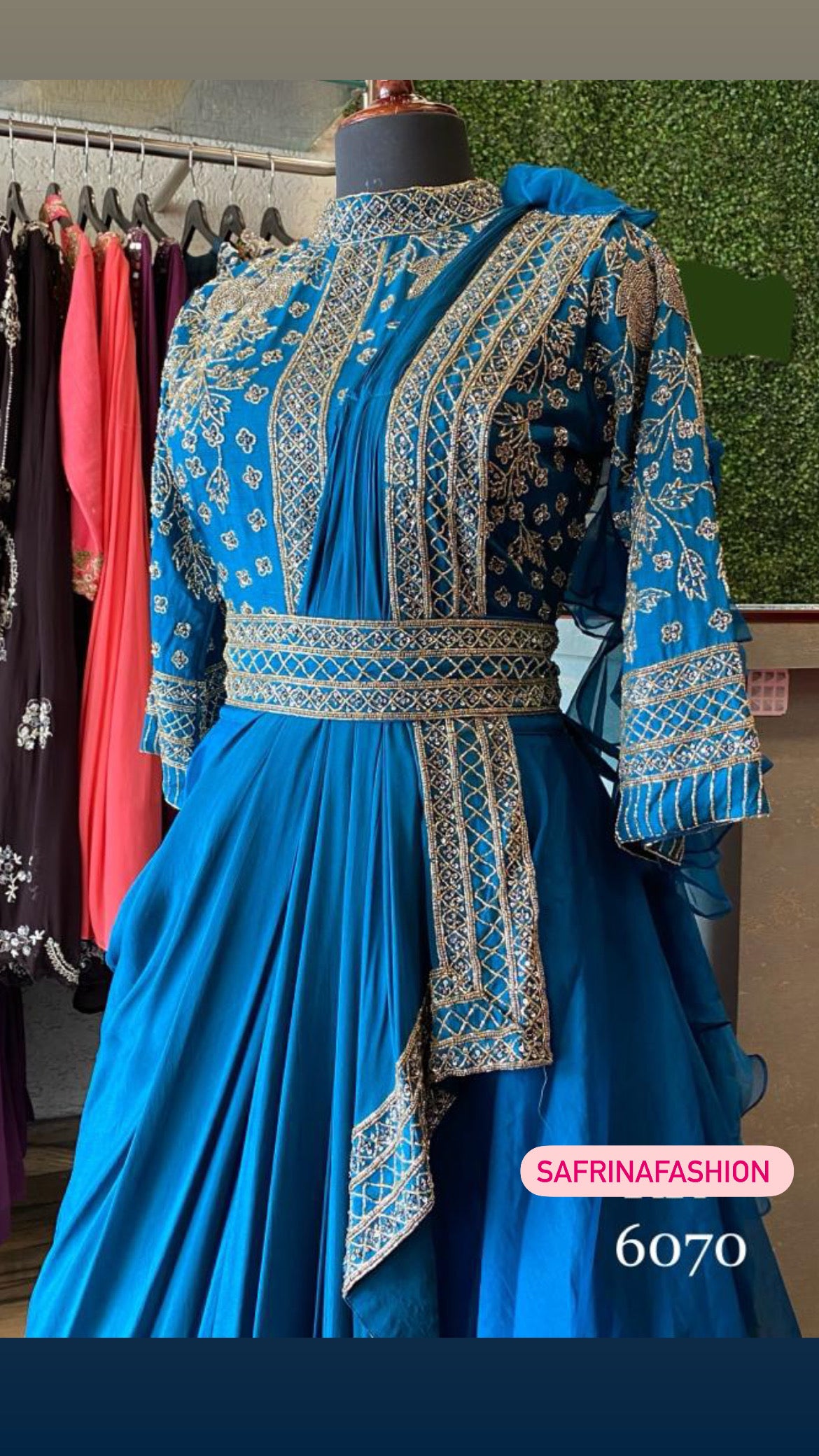 Mariam Indowestern dress Sangeet Dress - Saffronfashionindia