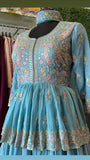 Firoz blue dress indowestern dress