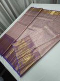 Lavender Kanjeevaram saree Indian sarees women saree blouse