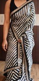 Signature styled Striped satin saree beautiful women sarees