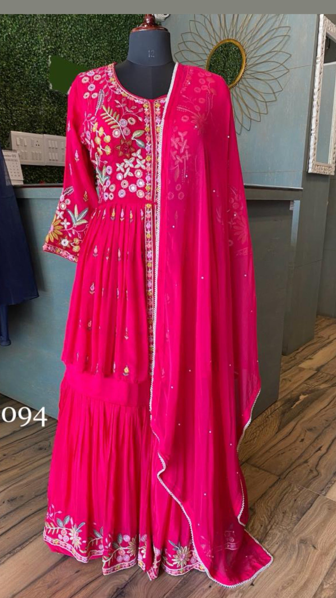 Pamila trendy pink indowestern dress - Saffronfashionindia