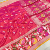 Gulabo katan silk saree handwoven sarees