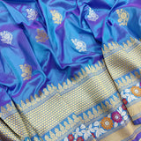 Firoza katan silk handwoven silk sarees Indian sari