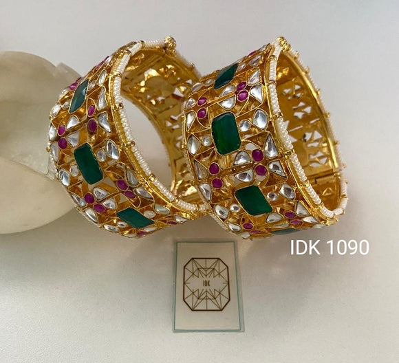 Garba pacchi kundan bangles Indian jewellery
