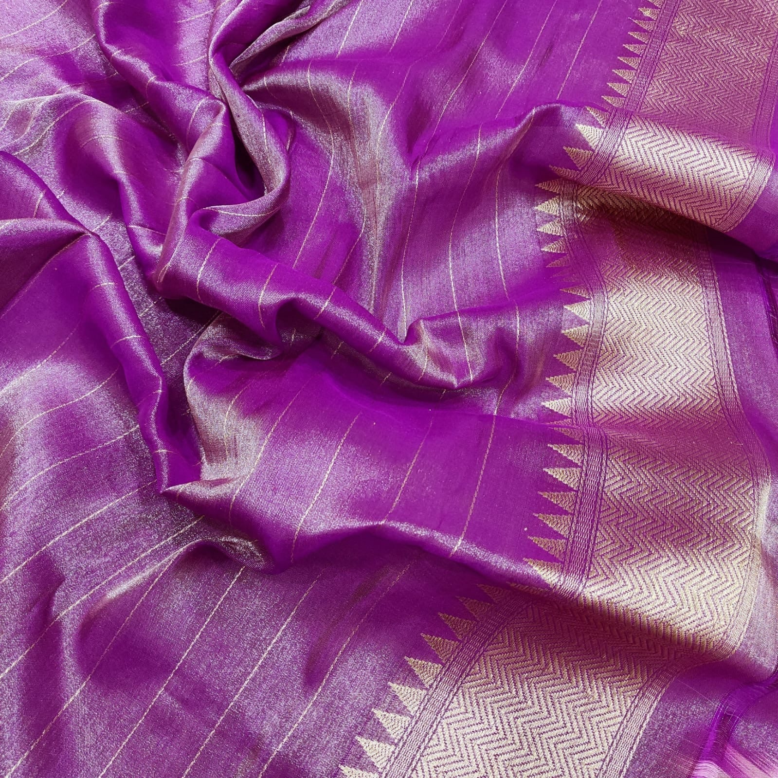 Ektara Tissue Zari Handwoven Sarees - Saffronfashionindia