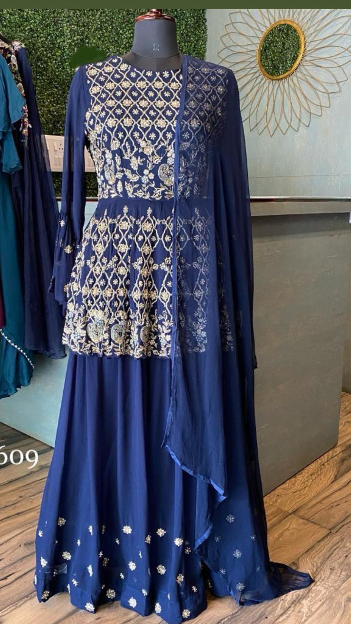 Rubila indowestern dress Partywear Women dress - Saffronfashionindia