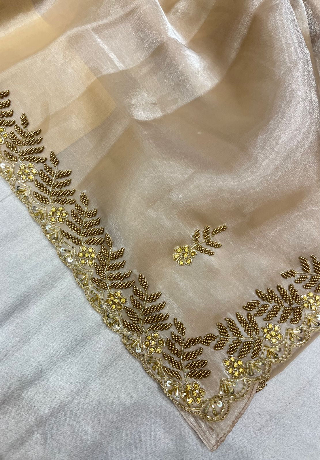 Simana tissue organza saree,,,,,reception sari - Saffronfashionindia