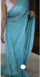 Luxury chiffon Gorgette saree beautiful saree aeros ki inspired saree blouse