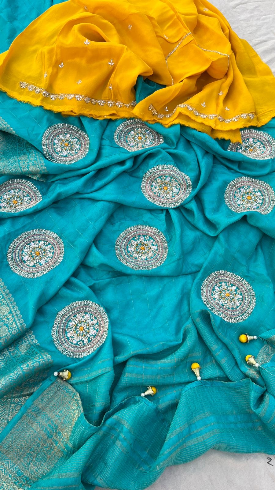 Munga Banarsi saree women Indian sari - Saffronfashionindia