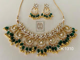 Pearl Beaded Kundan Choker Necklace Set Choker Set Indian Jewelry