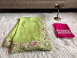 Avshika premium organza silk sarees partywear sari