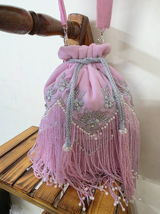 Saffron fashion potli embroidered potli handmade potlis SaffronFashion