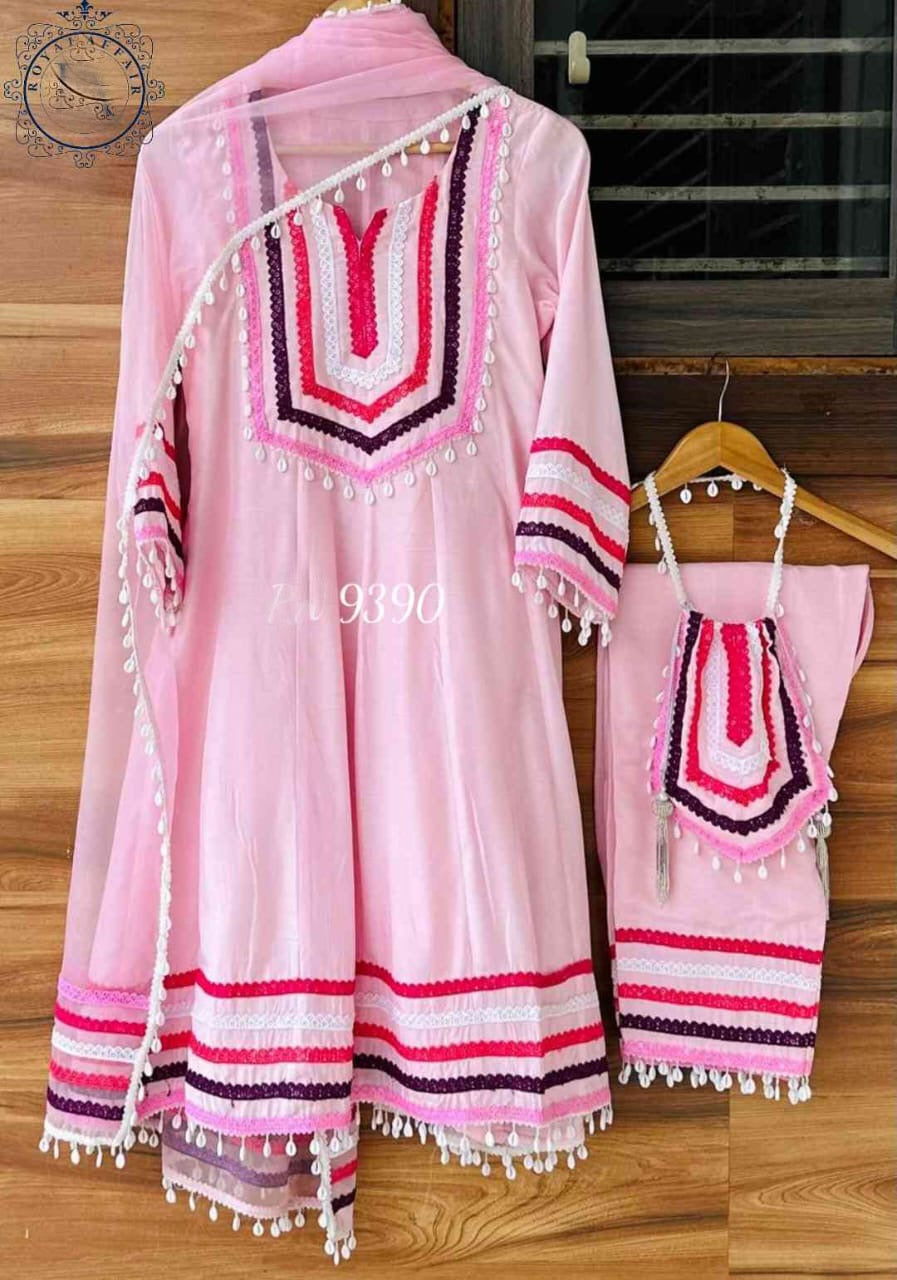 Rubika dress tissue shimmer palazzo set Saffronfashionindia