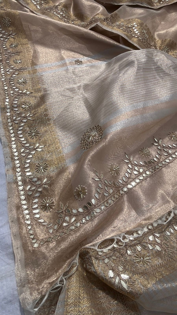 Handlooms Tissue Zari saree Partywear sarees