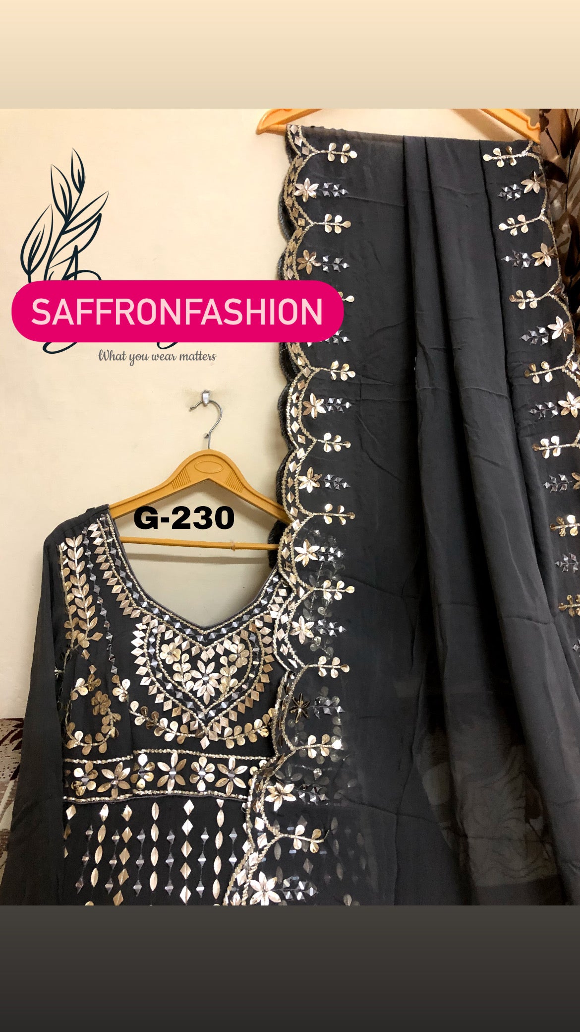 Bridal weddding dress Anarkali style dress Pakistani dresses - Saffronfashionindia