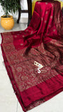 Tussar handwoven luxury saree Indian saree blouse