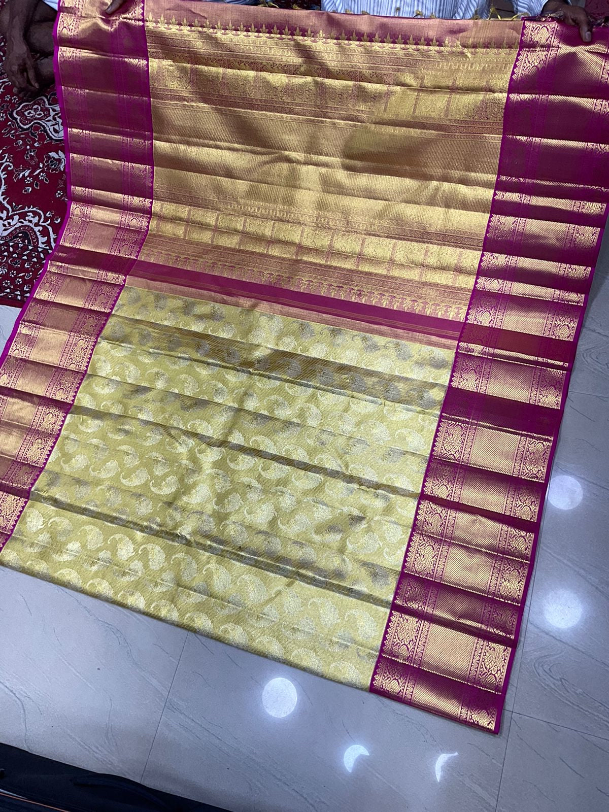 Shaman kanjivaram silk sarees - Saffronfashionindia