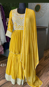 Preety Yellow Girlish Cocktail Partywear Dress