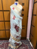 Naisha organza floral saree sexy sari