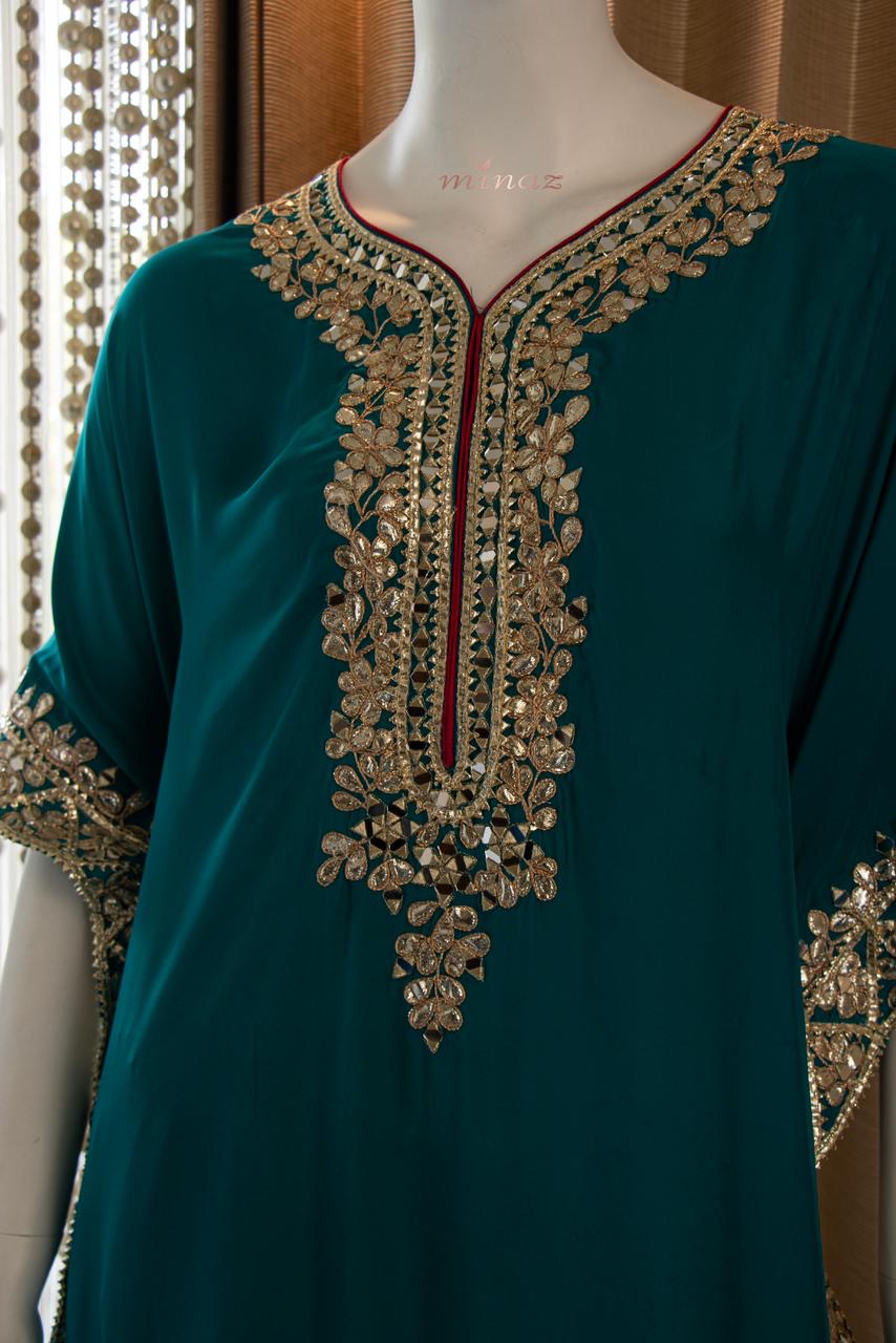 Nihshad kaftan dress stylish kaftan set - Saffronfashionindia