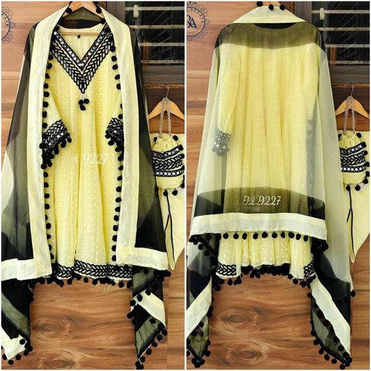 Lacknavi Anarkali salwar kameez Indian Pakistani dresses - Saffronfashionindia