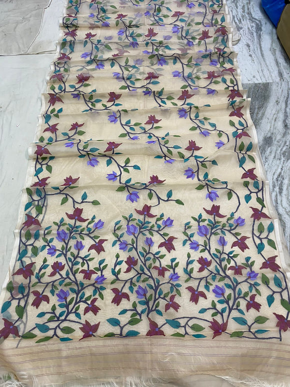 Malvika tantuj jamdani sarees handwoven saree