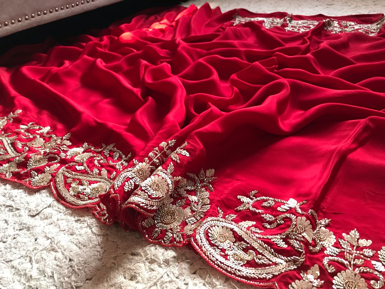 Ravani Bridal saree Indian sari - Saffronfashionindia