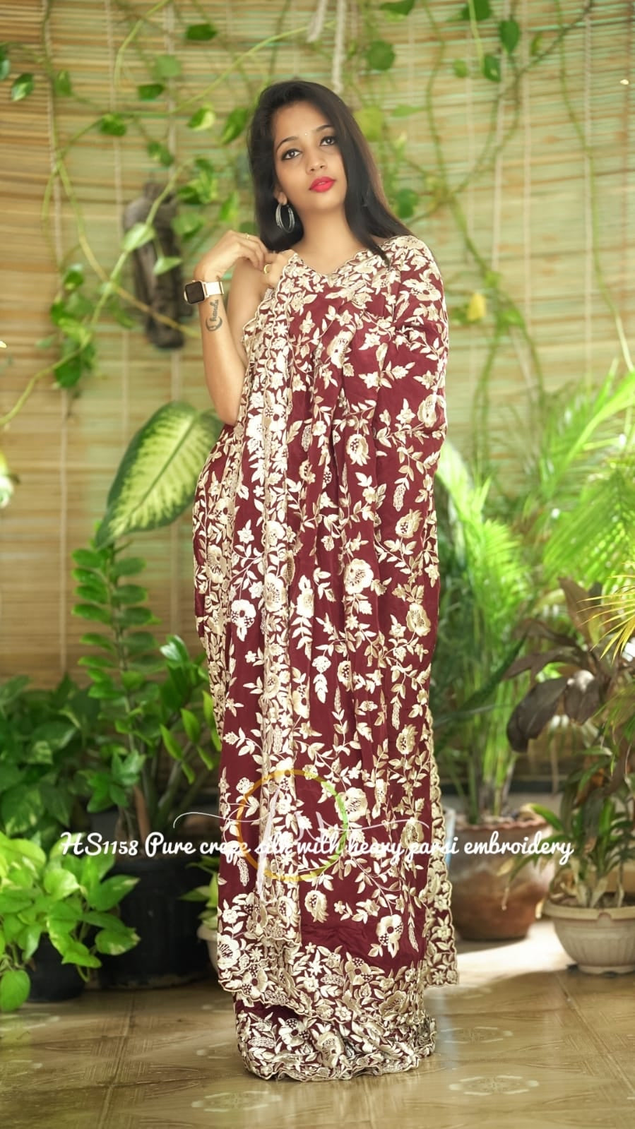 Rimisha Royal embroidered Parsi gara inspired sarees - Saffronfashionindia