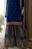 Royal Blue Pakistani sharara dress traditional wedding dress