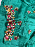 Tussar French knot inspired saree