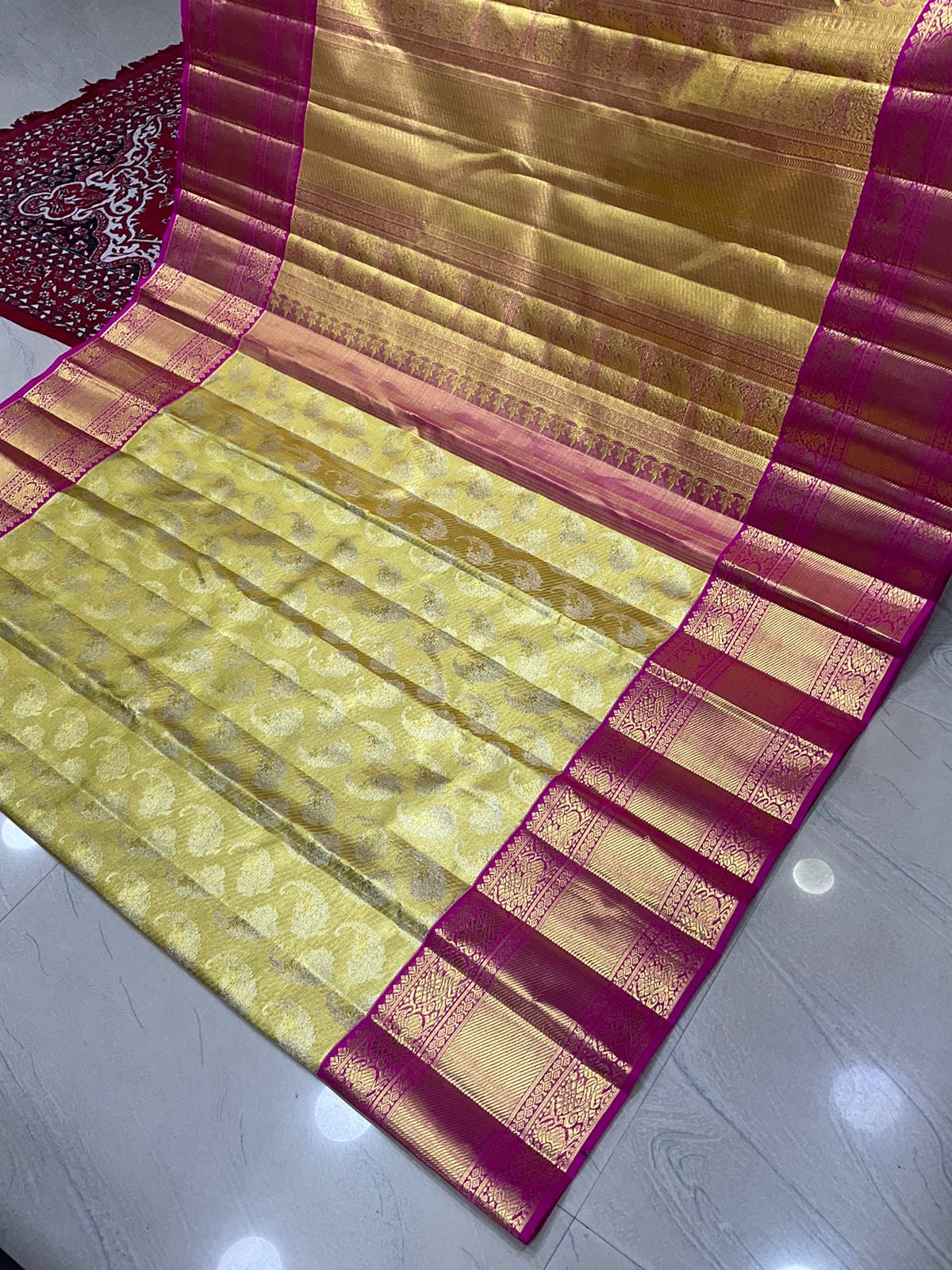 Shaman kanjivaram silk sarees - Saffronfashionindia