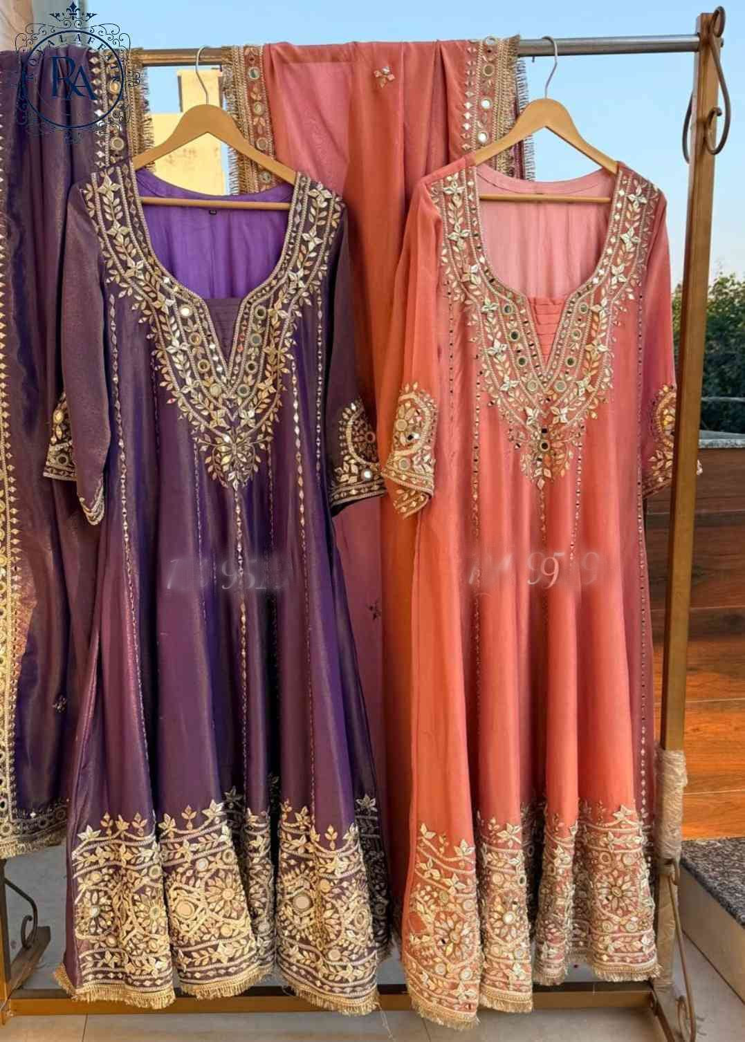 Anarkali dress long stitched dress Pakistani inspired dress Indian dress SaffronFashion