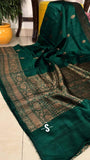 Tussar handwoven luxury saree Indian saree blouse