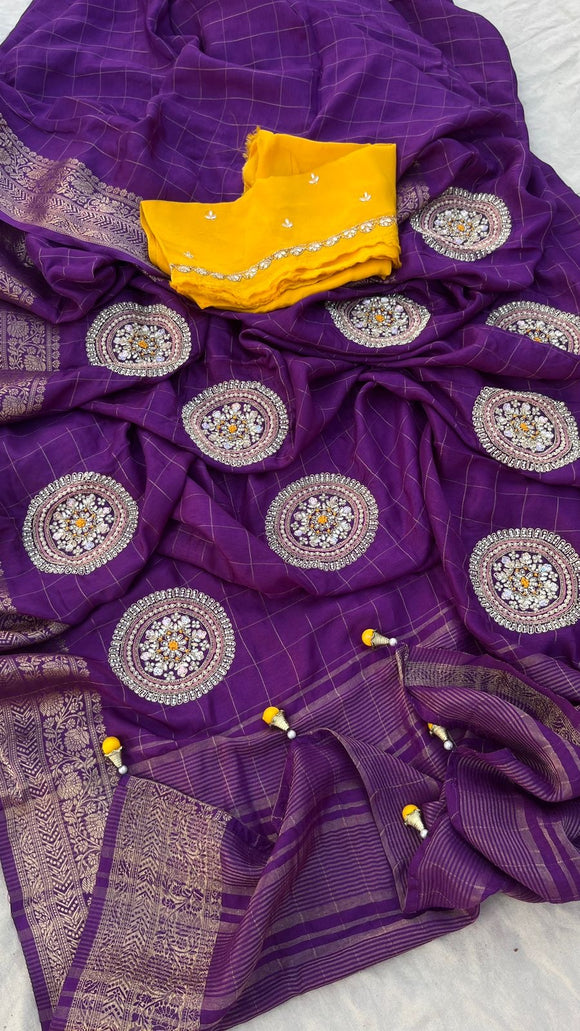 Munga Banarsi saree women Indian sari