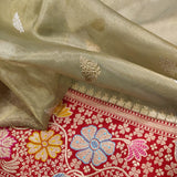 Oliva tissue handwoven saree