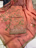 Floral Organza Salwar suit Indian suit punjabi suit