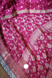 Bridal Khaddi Gorgette saree/Indian saree