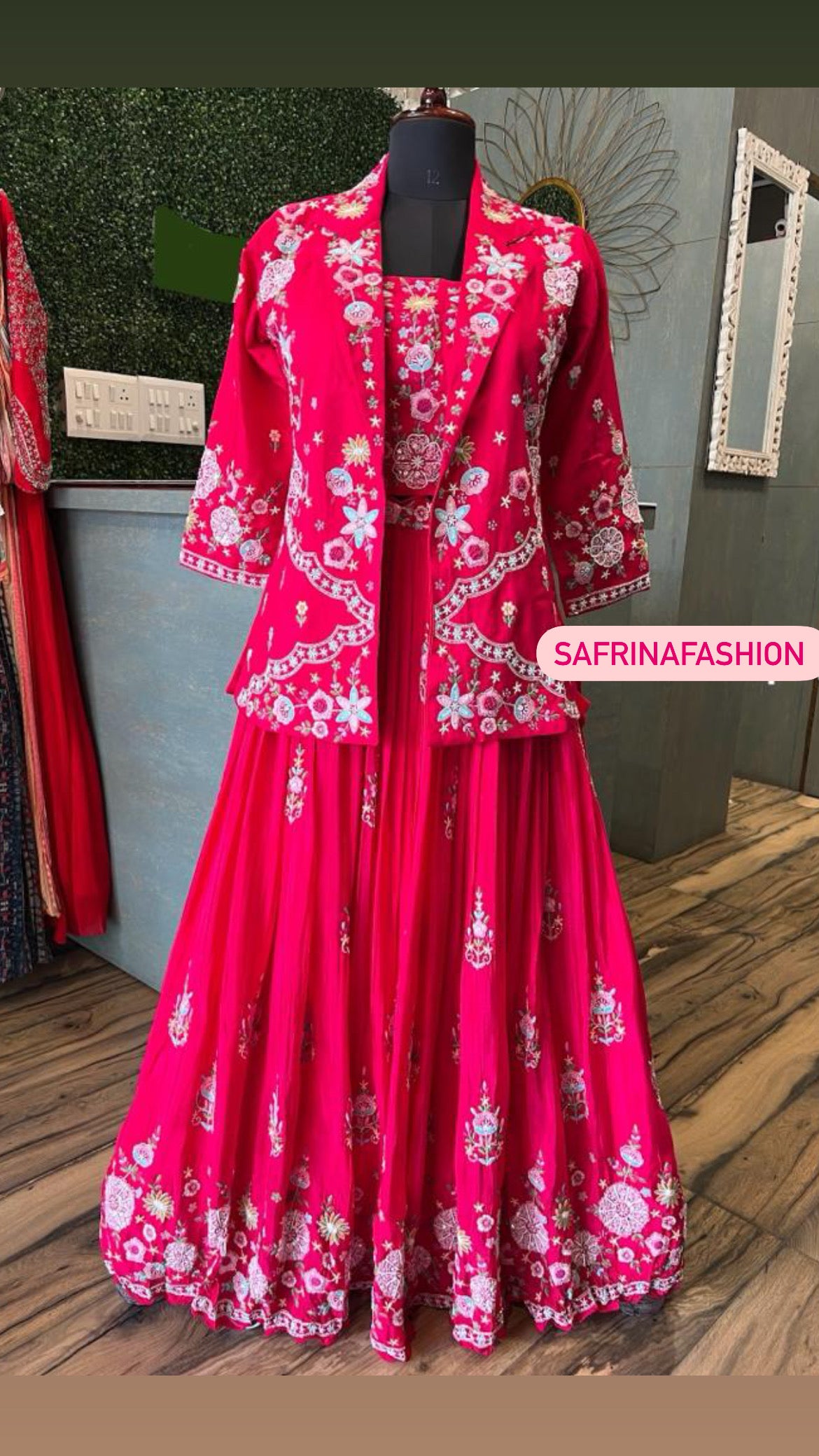 Women Indowestern Dress wedding dress Bridesmaids dress - Saffronfashionindia