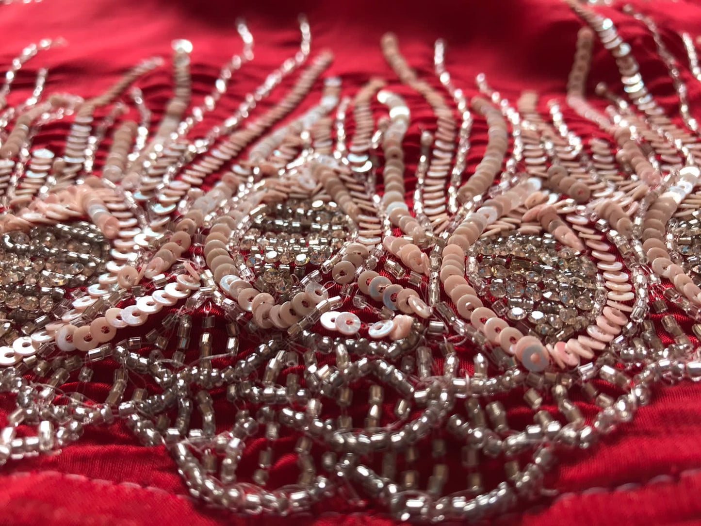 Red Luxury Premium Organza Silk Saree Partywear Sari - Saffronfashionindia