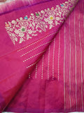 Pink bridal saree Indian beautiful sari