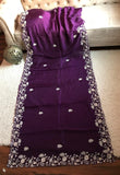 Purple premium organza saree luxury sarees