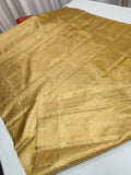 Kanjeevaram tissue golden saree/South Indian silk sari
