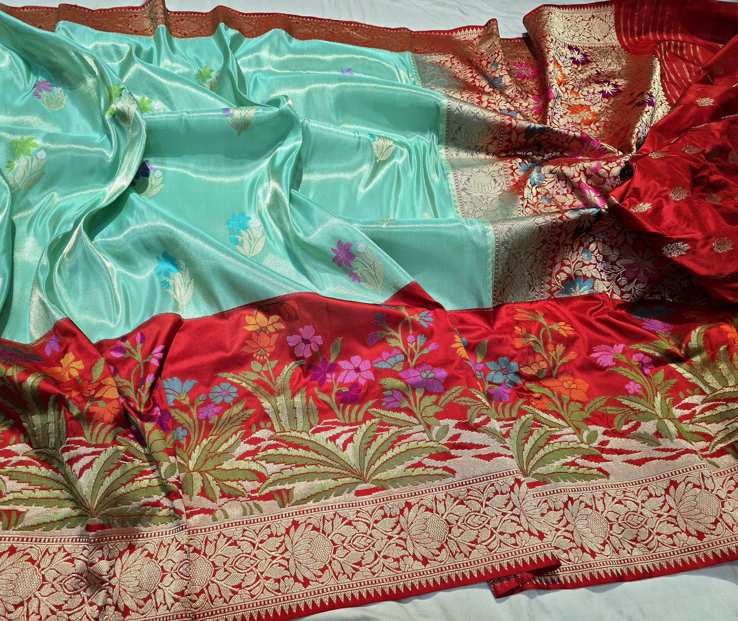 Vintage Banarsi saree Karan silk sarees blouse