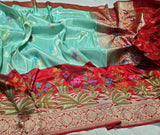 Vintage Banarsi saree Karan silk sarees blouse