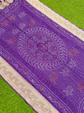 Purple dupatta bandhej dupatta neemjari dupatta SaffronFashion