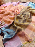 Ilima gold toned Saree Zari Saree Woven Sari Linen Sari