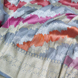 Rangkat inspired handwoven tissue silk saree