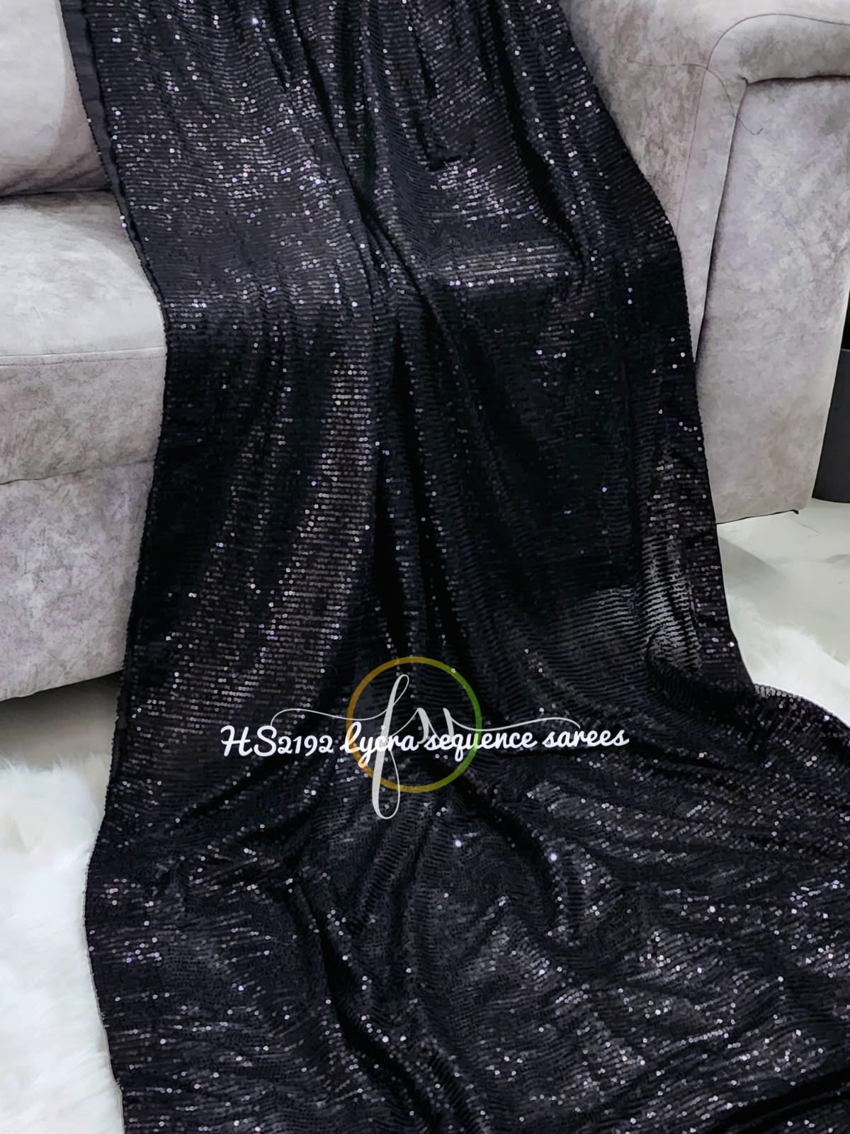 Celebs inspired sequins partywear sarees - Saffronfashionindia