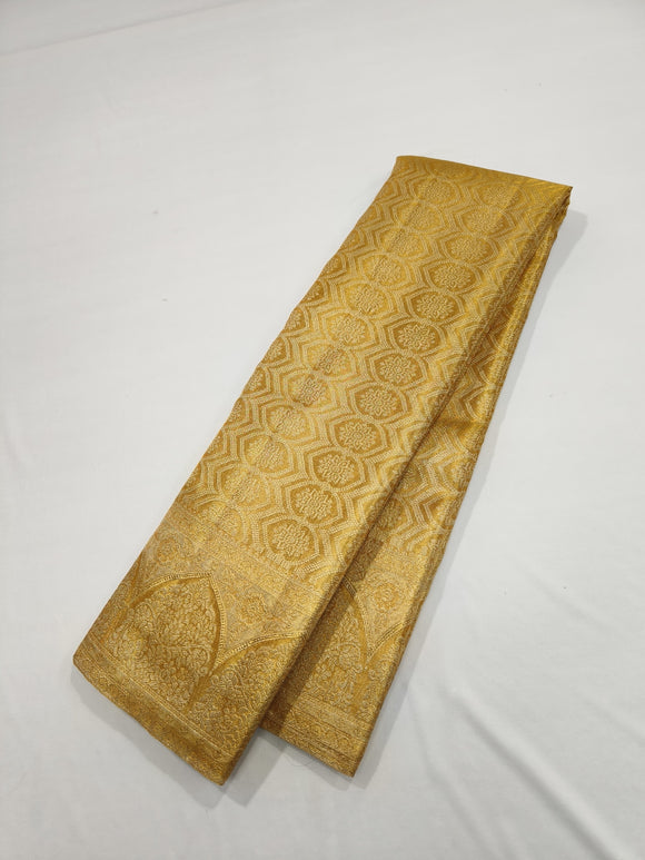 Kanjeevaram tissue golden saree/South Indian silk sari