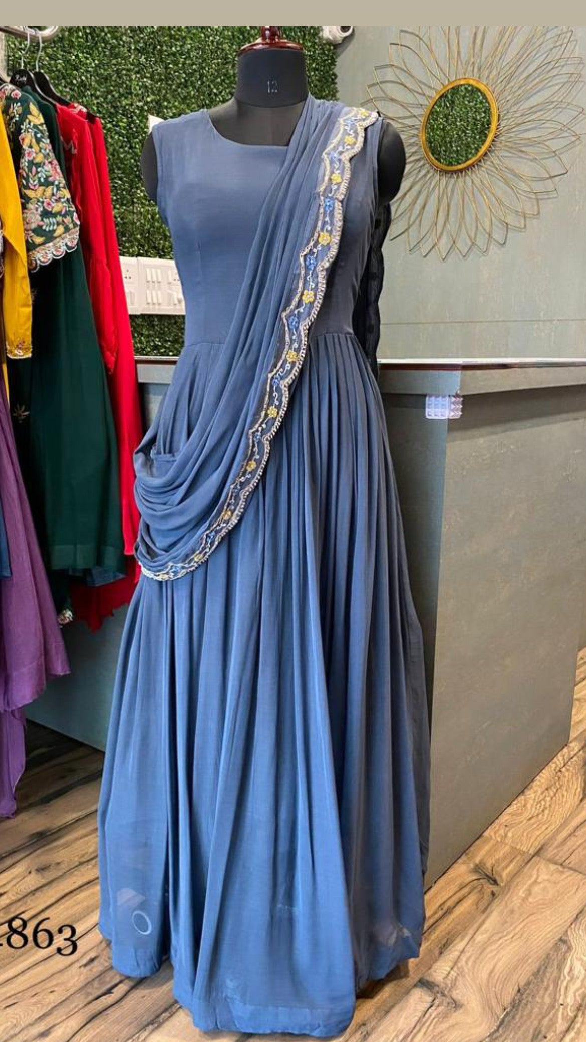 Benita Indowestern Dress Partywear Dress - Saffronfashionindia